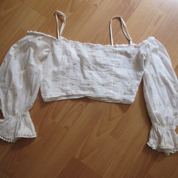 Zara Long Sleeved Cropped Top - Picture 4 of 4